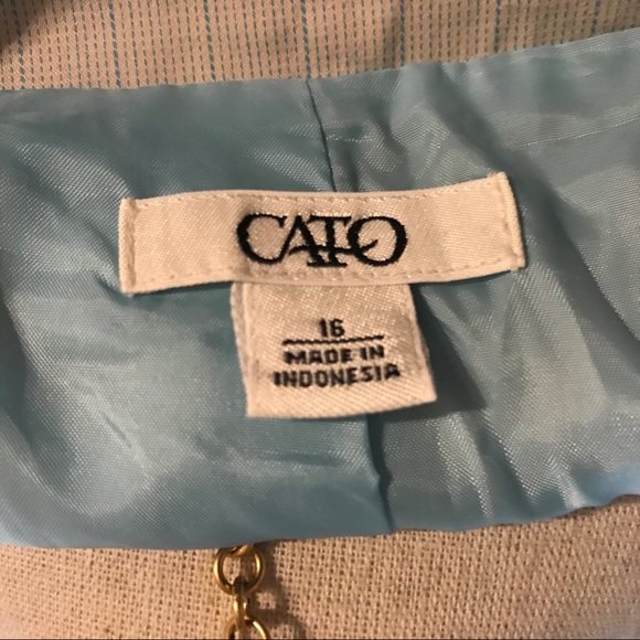 Beautiful Cato Pinstripe Blazer-16 - Picture 4 of 4